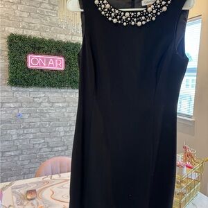 Calvin Klein black pearl dress! Size 6 and only worn a few times!